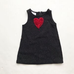 Vintage Elvira Vali heart ribbed dress EUC 12 months